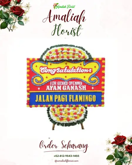 Sewa Papan Bunga Manis Mata